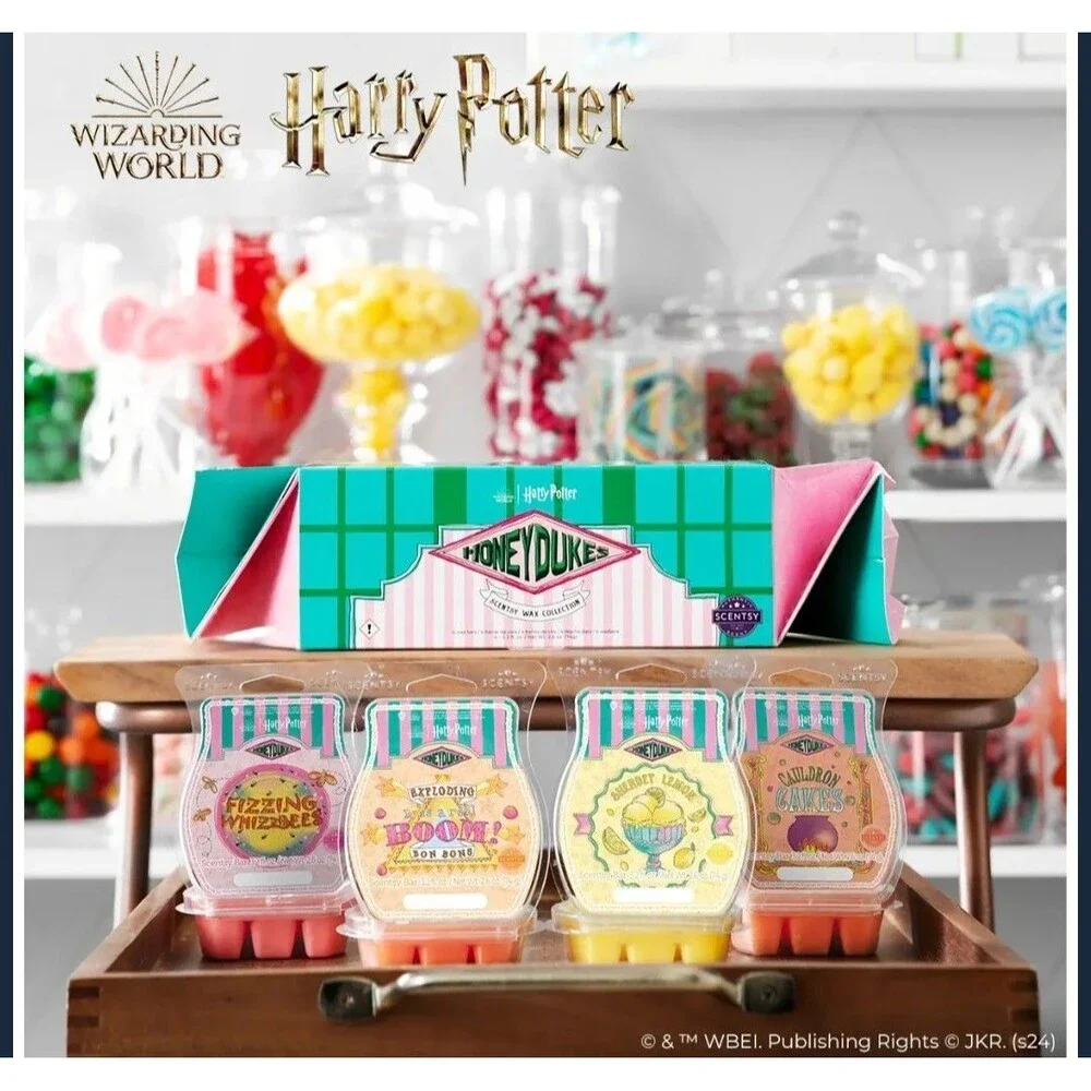 Scentsy Hogwarts Warmer and Hogwarts Houses  & Honeydukes  Wax Collection NIB
